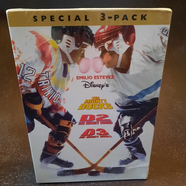 THE MIGHTY DUCKS Trilogy Parts 1, 2, and 3 Boxset DVD 1996 NEW DISNEY