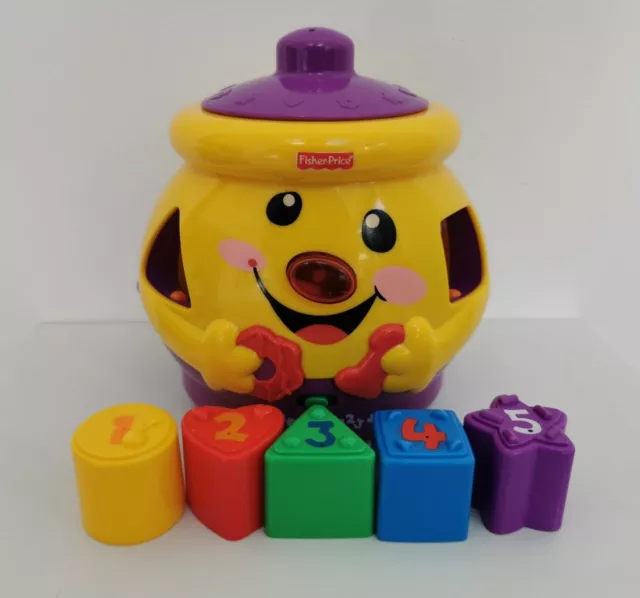 Fisher Price Laugh & Learn Cookie Jar Shape Sorter Musical Interactive Baby Toy