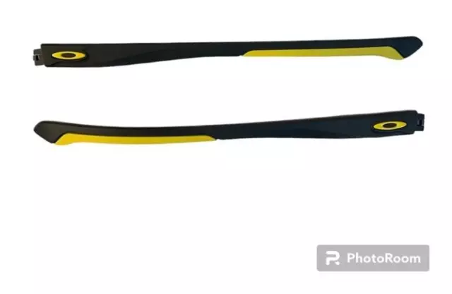 Oakley Crosslink Fit Ox 8136 aste originali SATIN BLACK TIPS LOGO YELLOW