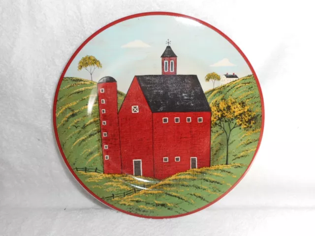 Warren Kimble Brandon House Country Life 8" Red Decorative Collectible Plate 2