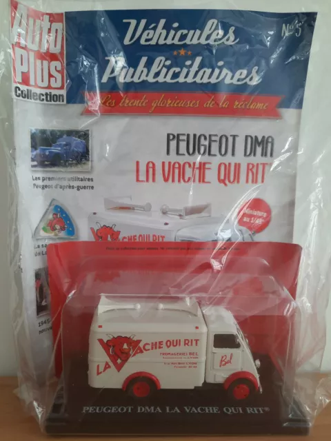 Véhicules Publicitaires N.5 Peugeot DMA La vache qui rit - Hachette 1/43 NEUF