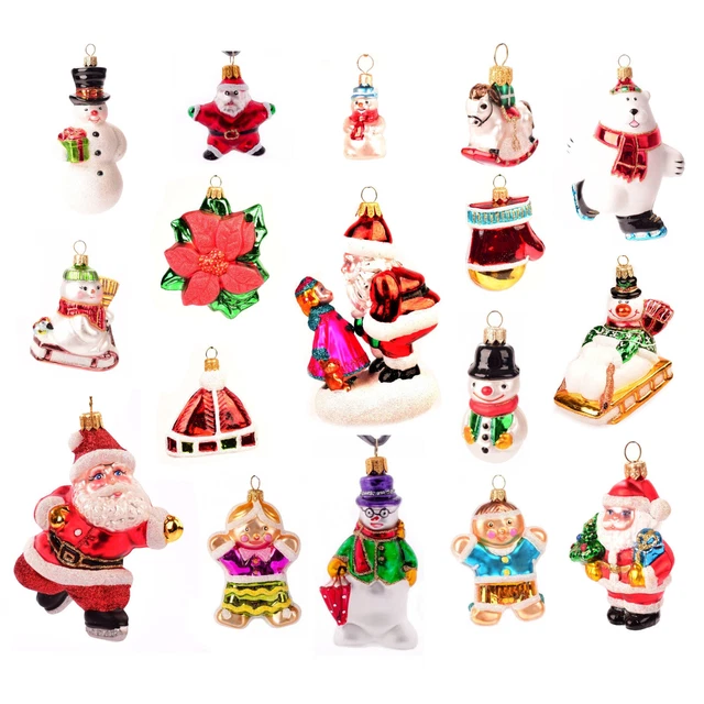 Christbaumkugeln Figuren Glas Weihnachtskugeln Baumkugeln Schmuck Weihnachtsdeko