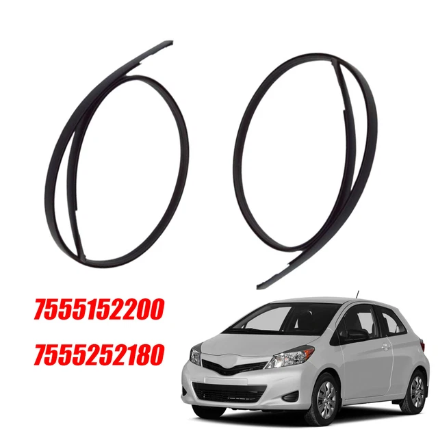 PAIR LH+RH ROOF Drip Side Finish Moulding For Toyota Yaris Hatchback