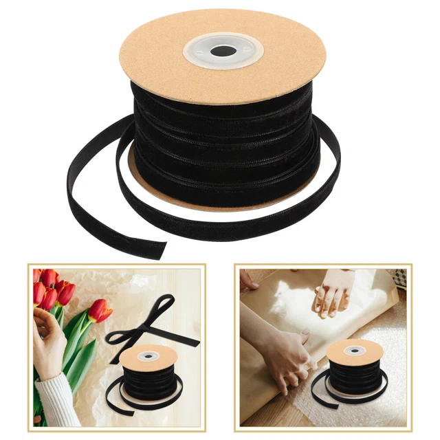 Hair Bows Ribbon Webbing Ribbon Bows Black Wired Ribbon Gift