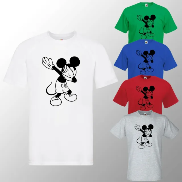 Kids Dab Mickey Mouse Funny TShirt Boys Girls Disney Shirt Mickey Disney Gift