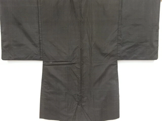 82059# Japanese Kimono / Antique Mens Haori / Woven Stripe