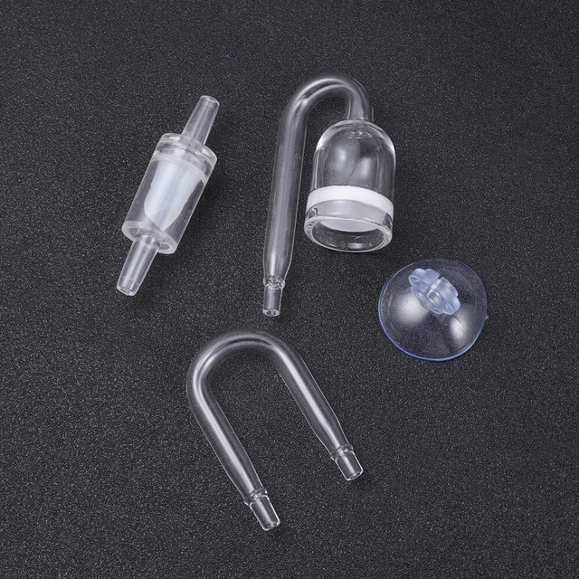 4pcs Aquarium CO2 Diffusor Tank Transparent Premium Zylinder Diffusor