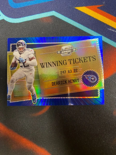 2020 Panini Contenders Optic Football Derrick Henry Winning Tickets Blue /99