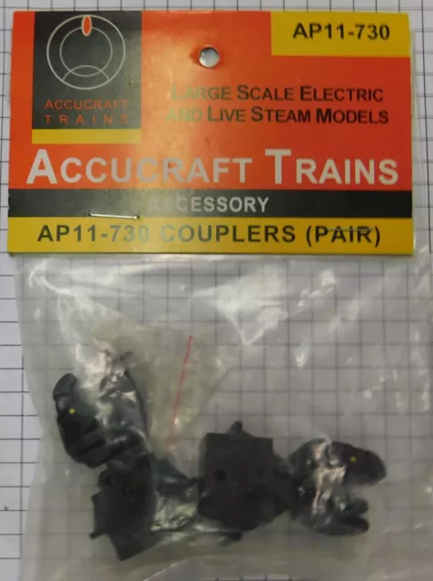 Acopladores de nudillos Accucraft AP11-730 1:20.3 con soporte de montaje (Juego de 2)