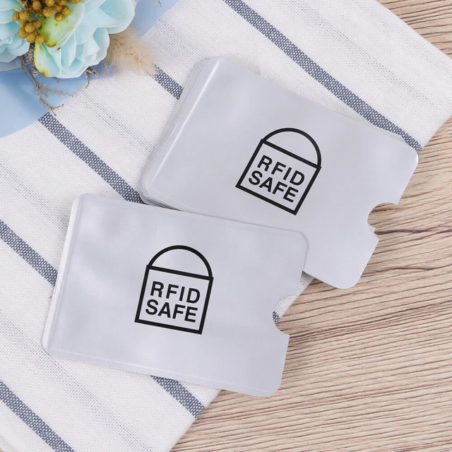 12 PCS ID Holder Antimagnetic Sleeve Credit Holder Business Card Holder Man