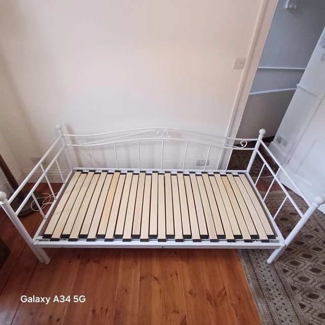 DAY BED WITH Integral Trundle and Mattresses, Single or Double £125.00