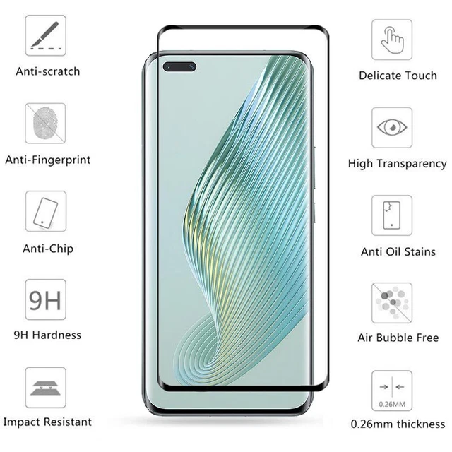 For Honor Magic 5 Pro Tempered Glass Screen Protector Full Coverage-UK