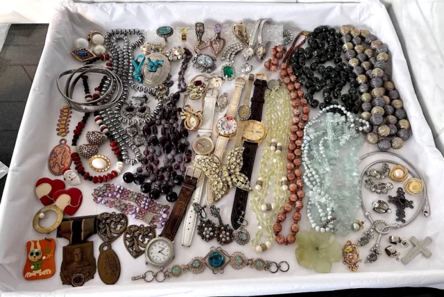 Vintage Costume Jewelry Watches Mixed Lot for Wear Resale or Crafts and Repair