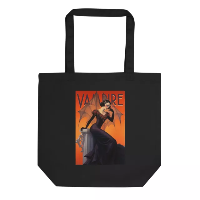 Elegant Art Deco Vampire Eco Tote Bag -- New!