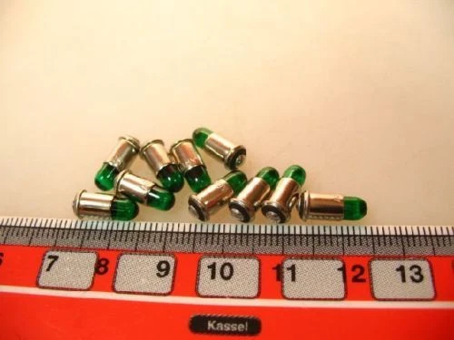 20 Lampadine MS4 19V Per Accessori M&auml;rklin &ndash; Rosso + Verde + Chiaro &ndash; Scala H0