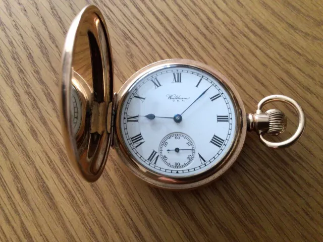 Vintage Waltham Full Hunter Pocket Watch