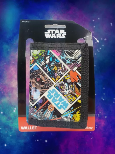 Disney Star Wars Tri-Fold Wallet Graphic Print Kids 3+ Lucasfilm