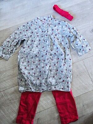 Girls outfit age 2-3. Tunic, leggings, head band. VGC