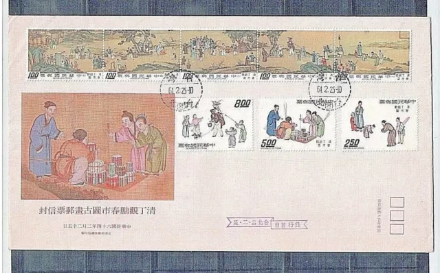 Taiwan RO China 1975 Alte chinesische Malerei, FDC