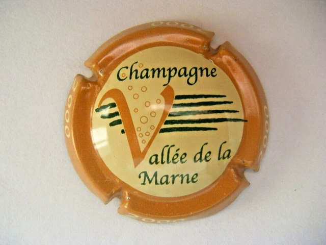 Capsule VALLEE DE LA MARNE - Millésime 2000 - Contour Marron Clair - n° 25 -