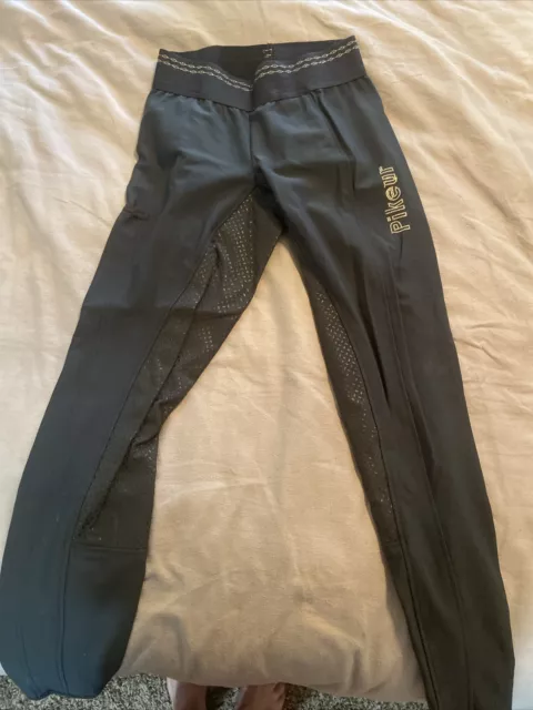 Pikeur Athleisure Juli Grip full seat breeches, Size Small, USA 26, EU 38 Green