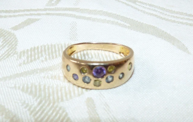 Fermoir Bague Boulon Or Massif 9 Carats - Occasion - Fabriqué UK