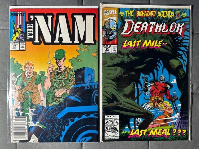 Marvel Comic Book Lot Of 19 Comics The ‘Nam Captain America Avengers 2