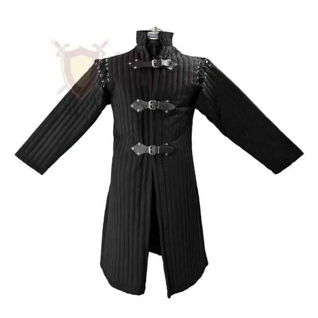 Medieval costumes Gambeson Thick padded Armor Cotton Coat Aketon Jacket SCA LARP