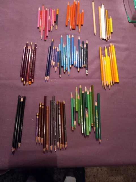 Lot Of 155 Colored Pencils Prismacolor Berol Sanford Derwent