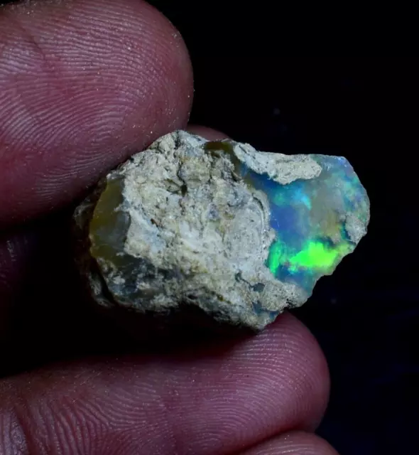 Biz Size Ethiopian Opal Raw, 100% Natural Green Fire Opal Rough 19.50 Cts OPB-22