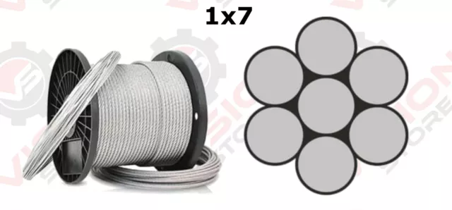 Wire Rope Cable 1mm 1.5mm 2mm 2.5mm 3mm 4mm 5mm 6mm-16mm Steel Metal Galvanised