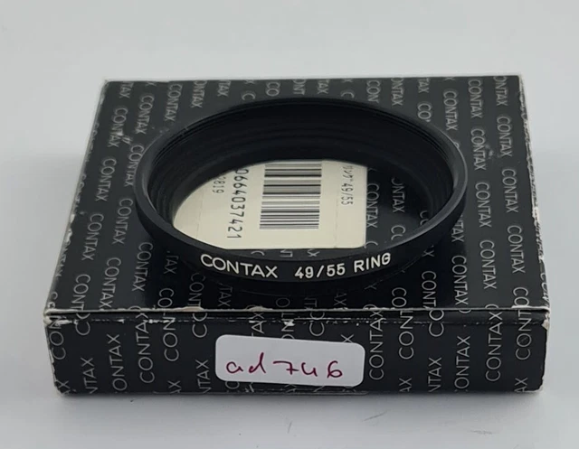 CONTAX Adaptador Filtro E55 55 55mm on Objetivo Lente E49 49 49mm Japón 746/23
