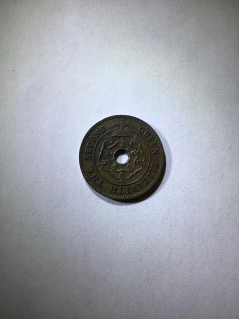 1954 Southern Rhodesia bronze Half Penny . Queen Elizabeth II