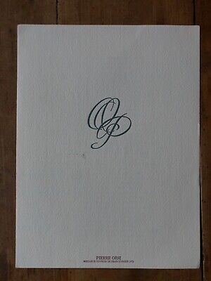 2 OCTOBRE 1961 MENUS-CARTE DE RESTAURANT-PAQUEBOT T.N AUSONIA PREMIERE CLASSE 