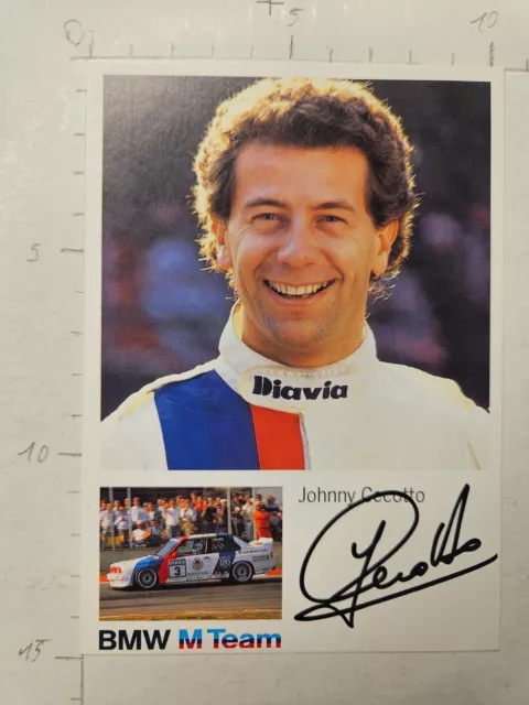 Johnny Cecotto  Schnitzer TEAM BMW M3 DTM Autogrammkarte orgin sign!!