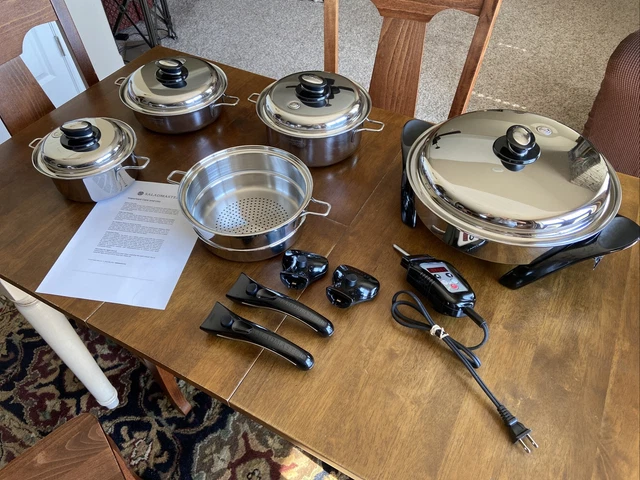 Saladmaster 316Ti Titanium Stainless Steel Cookware Set + Electric Skillet Saladmaster 316Ti Titanium Stainless Steel Cookware Set + Electric Skillet