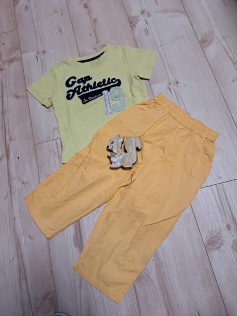 2er Set Baby T-Shirt + Hose   Junge Gr. 92 Gelb Baby GAP