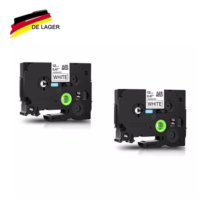 2x Schriftband Brother für P-Touch TZe-231 PT-H100LB 1000 1010 H100 H105 900