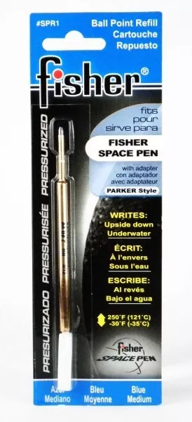 Sensa Ballpoint Pen  Blue Medium Pt  Refill New In Pack  SPR1 Fisher Space Pen