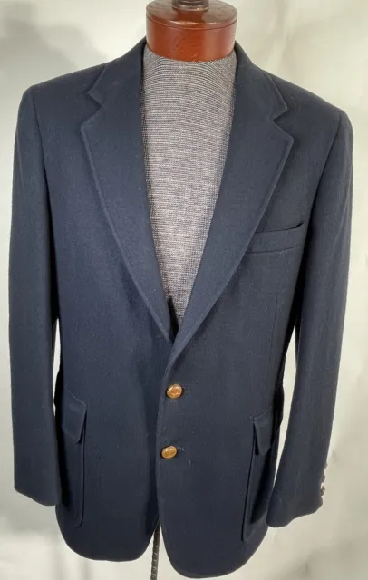 Levi's Menswear Men's Wool Sport Coat Blazer Jacket Two Button Navy Blue 42R USA