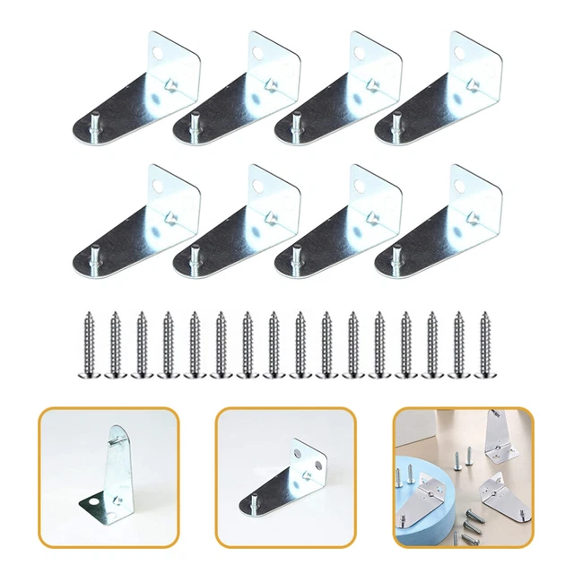 8 piezas soporte de montaje ligero simple para ventanas soporte ciego soporte para pines