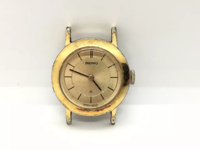 Vintage gold plated Seiko 11-0800 Ladies 17 Jewel Wristwatch Watch - working