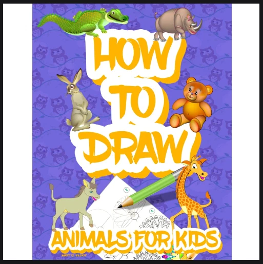 HOW TO DRAW animals for kids Easy Simple step by step drawing book for ...