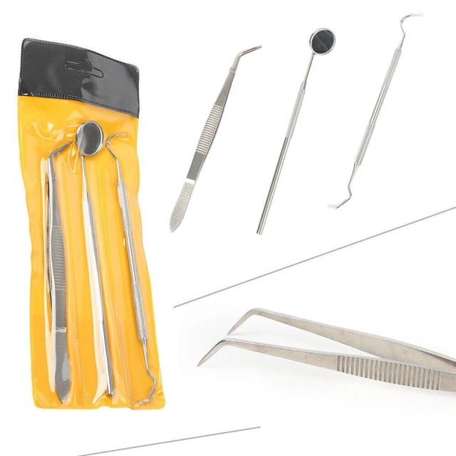 10Sets Instruments Basic Dental Set Mirror Explorer College Pliers Medical Grade