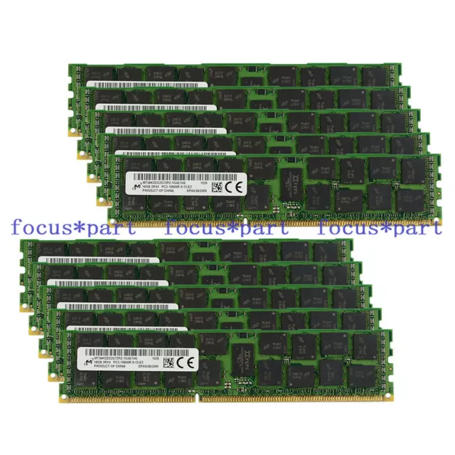 Memoria de servidor registrada RAM DDR3 1333Mhz PC3-10600R 2Rx4 ECC REG de 128 GB 8x16 GB