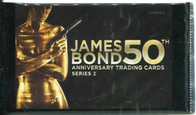 James Bond 50th Anniversary Series 2 Factory Sealed Hobby Packet / Pack