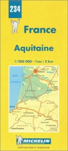 Michelin Map 234 France Aquitaine: ... by Michelin Travel Publ Sheet map, folded