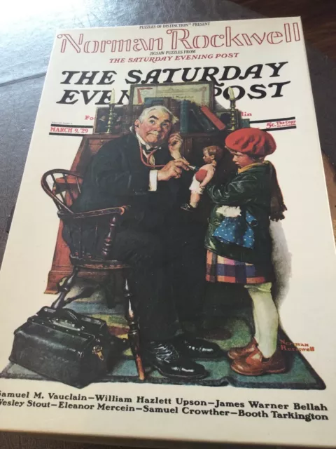 Vintage Norman Rockwell Saturday Evening Post 551 pc Jigsaw “Doctor And Doll”