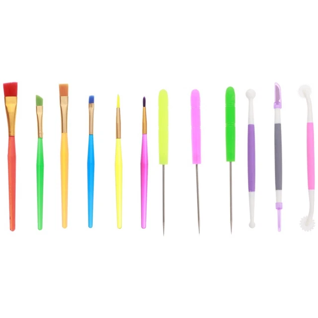 1 Juego Práctico Pintura Arcilla Pintura Útiles Arcilla-Poke Agujas