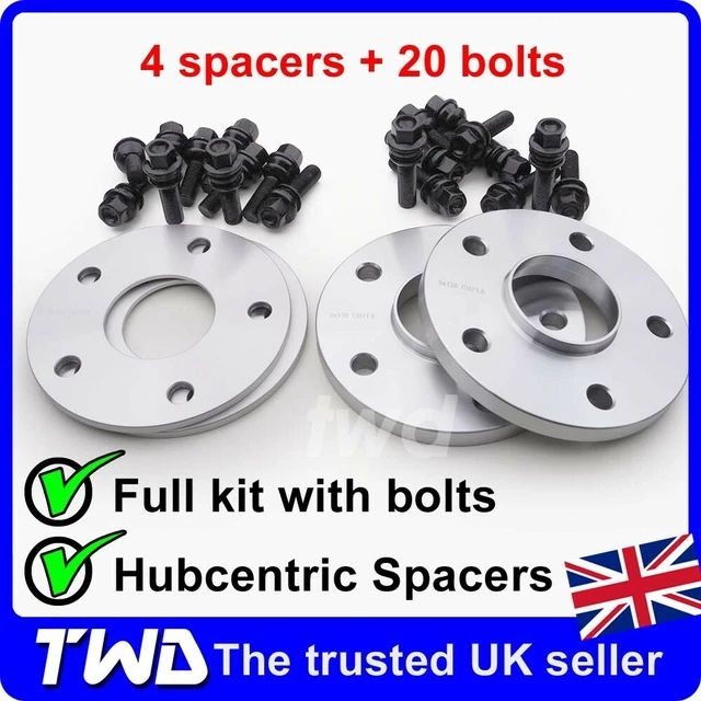 15MM HUBCENTRIC ALLOY WHEEL SPACERS + LONGER BOLTS FOR PORSCHE PANAMERA - 2B10P45 | UK